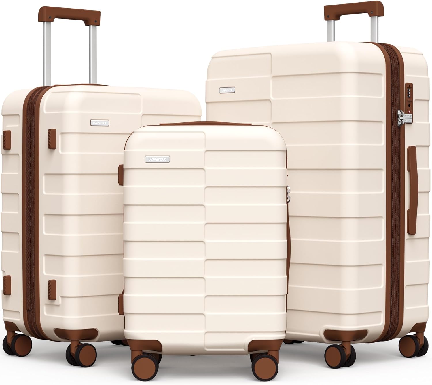 Vipbox 3-Piece Hardside Polycarbonate Luggage Set